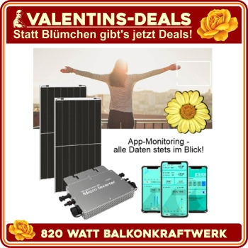 820 Watt Balkonkraftwerk 700Watt Wechselrichter